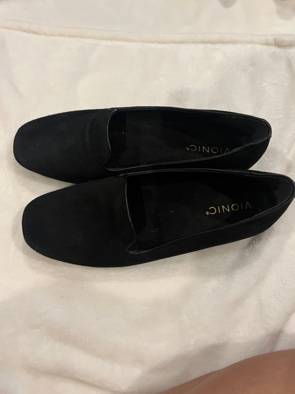 Vionic Coral Venetian Black Suede Slip-On Loafers size 8 - Picture 7 of 11